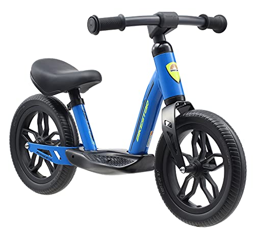 BIKESTAR Extra leichtes Kinder Laufrad mit Trittbrett für Jungen, Mädchen ab 2-3 Jahre | 10 Zoll Lauflernrad Eco Classic | Blau von BIKESTAR