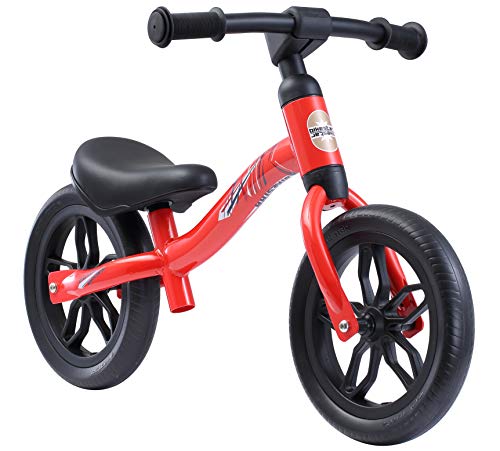 BIKESTAR Federleichtes (3 KG!) Kinderlaufrad Lauflernrad Kinderrad für Jungen und Mädchen ab 2-3 Jahre | Mitwachsendes 10 Zoll Kinder Laufrad Lightrunner | Rot | Risikofrei Testen von BIKESTAR