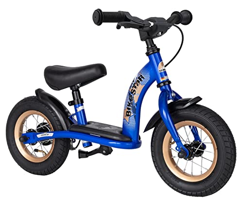 BIKESTAR Kinder Laufrad Lauflernrad Kinderrad für Jungen und Mädchen ab 2-3 Jahre | 10 Zoll Classic Kinderlaufrad | Blau | Risikofrei Testen von BIKESTAR