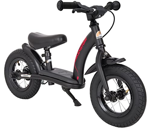 BIKESTAR Kinder Laufrad Lauflernrad Kinderrad für Jungen und Mädchen ab 2-3 Jahre | 10 Zoll Classic Kinderlaufrad | Schwarz (matt) | Risikofrei Testen von BIKESTAR