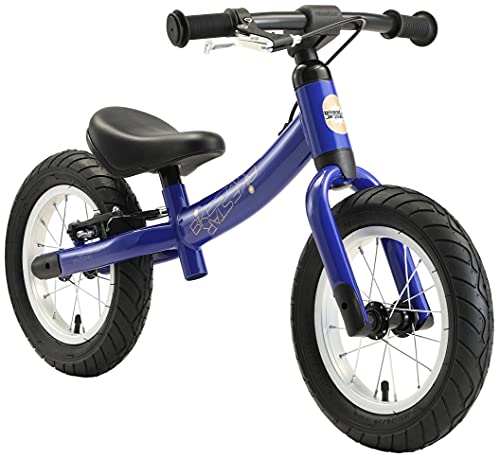 BIKESTAR Kinder Laufrad Lauflernrad Kinderrad für Jungen und Mädchen ab 3-4 Jahre | 12 Zoll Sport Kinderlaufrad | Blau | Risikofrei Testen von BIKESTAR