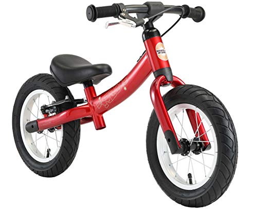 BIKESTAR Kinder Laufrad Lauflernrad Kinderrad für Jungen und Mädchen ab 3-4 Jahre | 12 Zoll Sport Kinderlaufrad | Rot | Risikofrei Testen von BIKESTAR