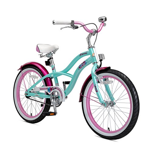 BIKESTAR Kinderfahrrad für Mädchen ab 6-7 Jahre | 20 Zoll Kinderrad Cruiser | Fahrrad für Kinder Mint | Risikofrei Testen von BIKESTAR