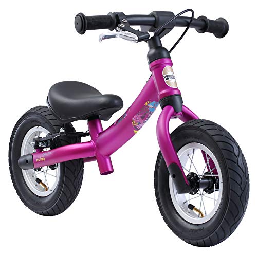 BIKESTAR Mitwachsendes Kinder Laufrad Lauflernrad Kinderrad für Mädchen ab 2-3 Jahre | 10 Zoll Sport Flex Kinderlaufrad | Berry | Risikofrei Testen von BIKESTAR