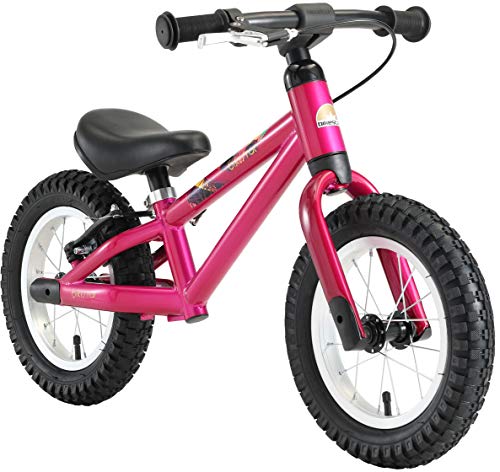 BIKESTAR Mountain Kinderlaufrad Lauflernrad Kinderrad für Jungen und Mädchen ab 3-4 Jahre | 12 Zoll Kinder Laufrad Mountainbike | Berry Lila | Risikofrei Testen von BIKESTAR