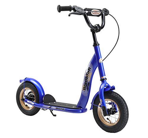 BIKESTAR Roller Kinderroller Tretroller Kickscooter mit Luftreifen für Jungen und Mädchen ab 4-5 Jahre | 10 Zoll Classic Kinder Scooter | Blau | Risikofrei Testen von STAR SCOOTER