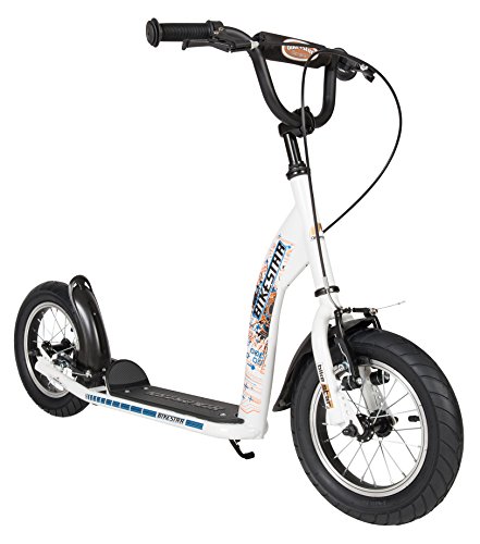 BIKESTAR Roller Kinderroller Tretroller Kickscooter mit Luftreifen für Jungen und Mädchen ab 6-7 Jahre | 12 Zoll Sport Kinder Scooter | Weiß | Risikofrei Testen von STAR SCOOTER