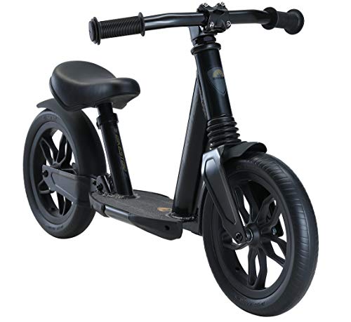 BIKESTAR Vollgefedertes Alu Kinder Laufrad Rad für Jungen und Mädchen ab 2-3 Jahre | 10 Zoll Lauflernrad Fully | Risikofrei Testen | Schwarz von BIKESTAR