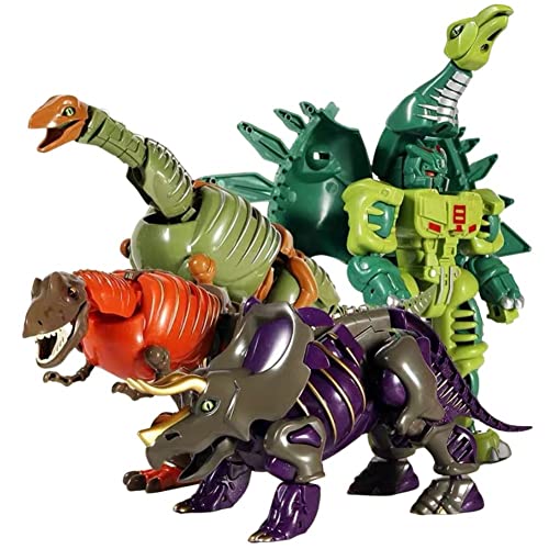 BILIZA Dinosaurier-Charakterspielzeug, Vier-in-Eins-Deformationsroboterspielzeug, Dinosaurierspielzeug-Geburtstagsgeschenke for + von BILIZA