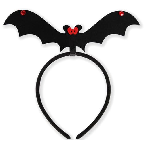 BINGGA Auffälliges Fledermaus-Stirnband mit lustigen Augen, Halloween-Kostüm, Ergänzung, Cosplay, Accessoire, Kopfschmuck, Dekoration für Kinder von BINGGA