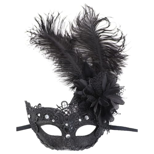 BINGGA Maskerade Halloween Augenmaske Karneval Kostüm Halbmaske für Halloween Hochzeit Karneval von BINGGA