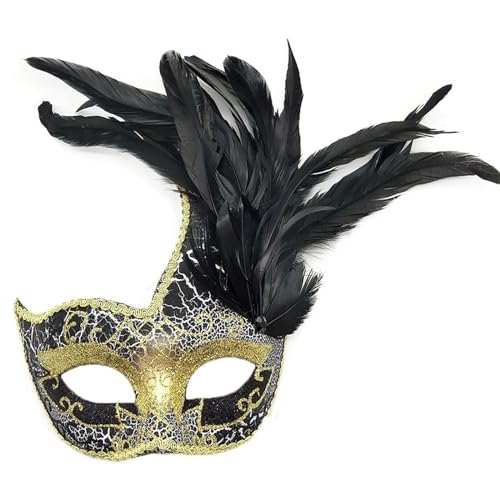 BINGGA Maskerade Halloween Augenmaske Karneval Kostüm Halbmaske für Halloween Hochzeit Karneval von BINGGA