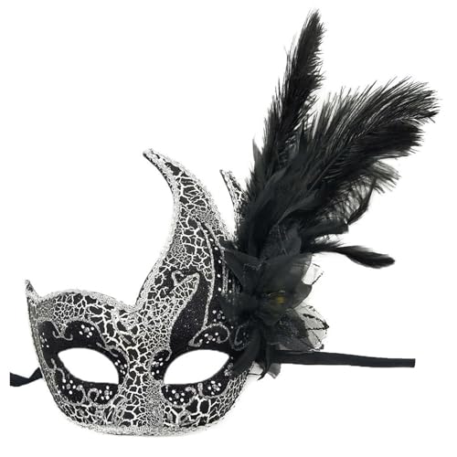 BINGGA Maskerade Halloween Augenmaske Karneval Kostüm Halbmaske für Halloween Hochzeit Karneval von BINGGA