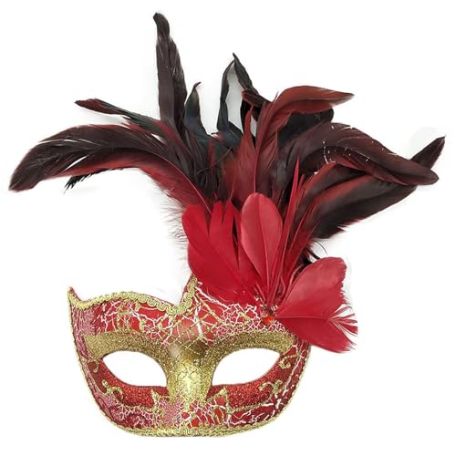 BINGGA Maskerade Halloween Augenmaske Karneval Kostüm Halbmaske für Halloween Hochzeit Karneval von BINGGA