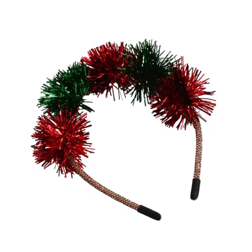 BINGGA Neujahrs-Stirnband, Foto-Requisiten, lustiges Stirnband, Party-Haargummi, Karaoke-Party, Haarreif, Weihnachtsbaum, für Bühnenkleidung von BINGGA