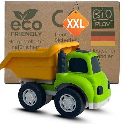 BIOPLAY® XXL-Kipplaster | Bio Kunststoff | Nachhaltiges Spielzeug ab 18 Monate für Jungen und Mädchen | Indoor und Outdoor | Kipper | Muldenkipper | Laster | LKW von BIOPLAY