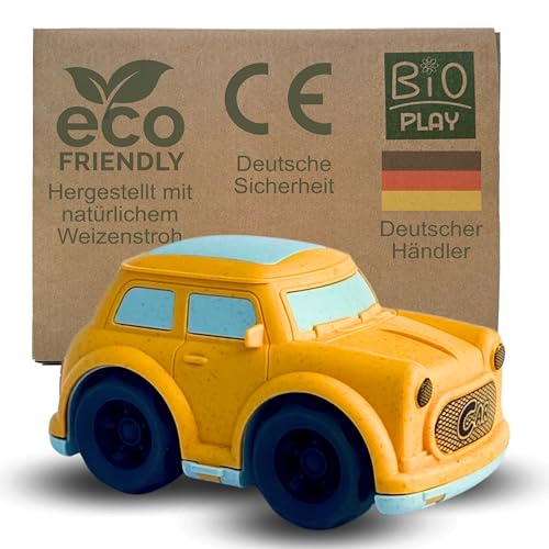 BIOPLAY® Spielzeugauto Mini-Style | Bio Kunststoff | ab 18 Monate für Jungen und Mädchen | Indoor und Outdoor | Nachhaltiges Spielzeug Auto ab 1 Jahr von BIOPLAY