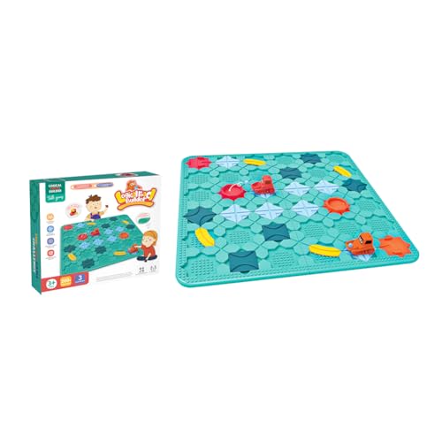 BIOSA Logical Road Builder-Spiel, 206 Herausforderungen, intelligente Denksportaufgaben, Puzzles, Spielzeuge, 4 Schwierigkeitsstufen, Zusammenbauen, Baupuzzle, Lernspielzeug für Kinder ab 3 von BIOSA