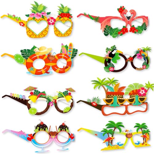 BITHAI Sommer Fotorequisiten Booth Props Hawaiian Strand Party Foto Requisiten (16) von BITHAI