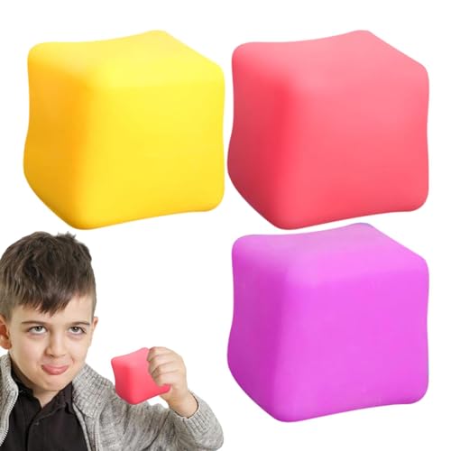 Anti Stress Bälle Nee Doh 3 Stück Eiswürfel Stress Balls Eiswürfel Sensorball Stressspielzeug Angst- Und Stressabbau-Würfel, Für Kinder & Erwachsene von BIUDUI