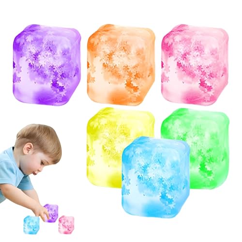 Anti Stress Bälle Nee Doh 3 Stück Eiswürfel Stress Balls Eiswürfel Sensorball Stressspielzeug Angst- Und Stressabbau-Würfel, Für Kinder & Erwachsene von BIUDUI