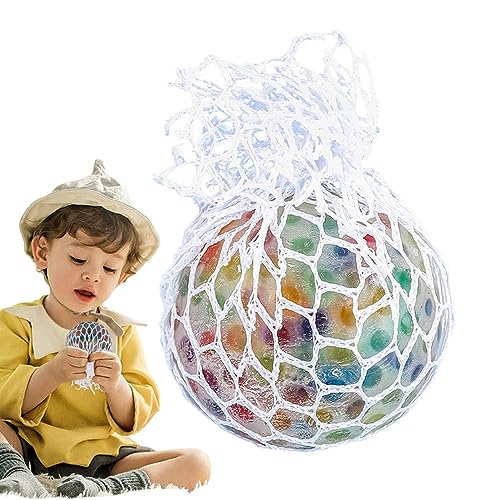 Squeeze Ball Bunt Stress Ball Mit Netz Antistress Knetball Stress Reliever Balls Für Kinder Und Erwachsene, Zum Entspannen Und Trainieren Der Hände 6x6x6cm von BIUDUI