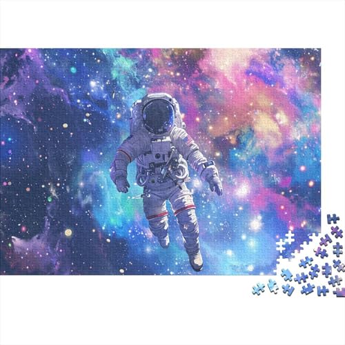 Astronaut 1000 Teile, Impossible Puzzle,GesKükenlichkeitsspiel Für Die Ganze Familie, Erwachsenenpuzzle Ab 14 Jahren Puzzel 1000pcs (75x50cm) von BIYQBWPLX