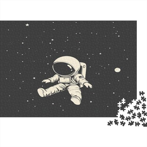 Astronaut Puzzle 1000 Teile,für Erwachsene, Impossible Puzzle,farbenfrohes Legespiel,GesKükenlichkeitsspiel Für Die Ganze Familie,Erwachsenenpuzzle Puzzel 1000pcs (75x50cm) von BIYQBWPLX