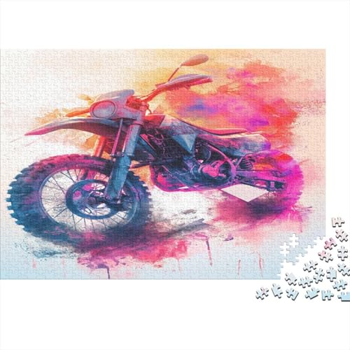 Dirt Bike Puzzle 1000 Teile, Erwachsene, Klassische Puzzle, Impossible Puzzle,GesKükenlichkeitsspiel Für Die Ganze Familie Erwachsenenpuzzle Ab 14 Jahren Puzzel 1000pcs (75x50cm) von BIYQBWPLX