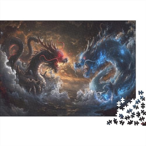 Drache Puzzle 1000 Teile Puzzles Für Erwachsene Klassische Puzzles 1000 Teile Erwachsene Puzzlespiel Erwachsene 1000 Teile Erwachsenen Puzzlespiel Puzzel 1000pcs (75x50cm) von BIYQBWPLX