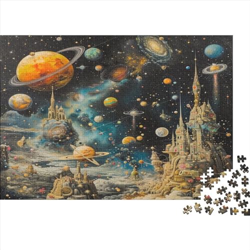 Kosmische Planeten Puzzle 1000 Teile Puzzle Für Erwachsene Und Kinder Ab 14 Jahren,Puzzlespiel Erwachsenen Puzzlespiel Puzzel 1000pcs (75x50cm) von BIYQBWPLX