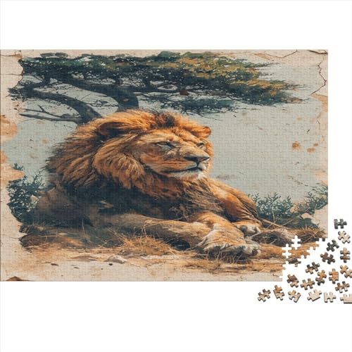 Löwe Puzzle 1000 Teile Puzzles Für Erwachsene Klassische Puzzles 1000 Teile Erwachsene Puzzlespiel Erwachsene 1000 Teile Erwachsenen Puzzlespiel Puzzel 1000pcs (75x50cm) von BIYQBWPLX