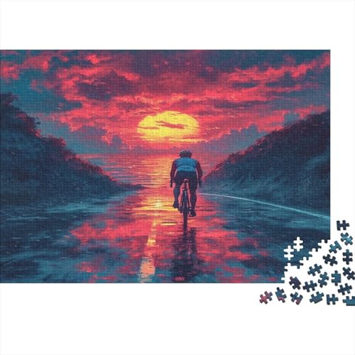 Mountainbike 1000 Stück Puzzles Für Erwachsene Teenager Stress Abbauen Familien-Puzzlespiel 1000-teiliges Puzzle Kinder Lernspiel Spielzeug Geschenk Puzzel 1000pcs (75x50cm) von BIYQBWPLX