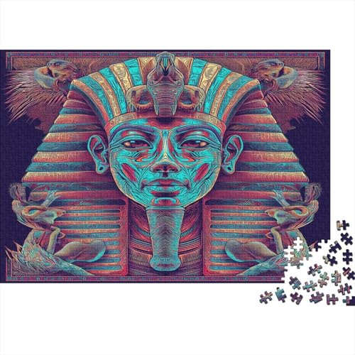 Pharao 1000 Teile Puzzle Für Erwachsene, Hochwertige Recycelbare MateriAußerirdische Und Druck Puzzlespiel, Familienspiel, Geschenk Für Liebhaber Oder Freunde Puzzel 1000pcs (75x50cm) von BIYQBWPLX