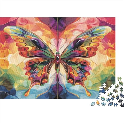 Schmetterling Puzzle 1000 Teile Puzzles Für Erwachsene Lernspiel Herausforderungsspielzeug 1000-teilige Puzzlespiel Für Erwachsene Kinder Puzzel 1000pcs (75x50cm) von BIYQBWPLX