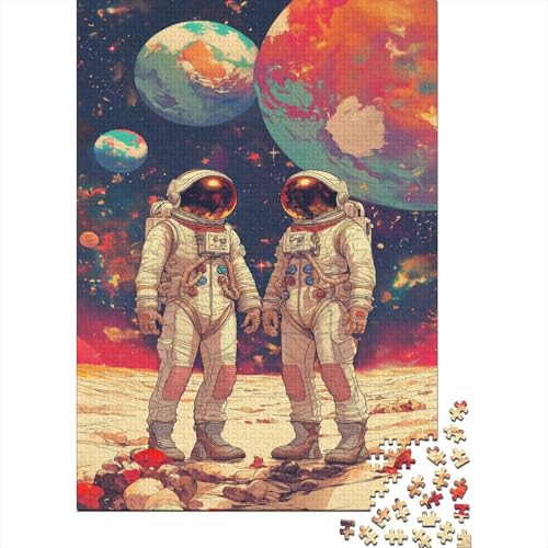 Astronaut Puzzle 1000 Teile,Puzzle Für Erwachsene, Impossible Puzzle, GesKükenlichkeitsspiel Für Die Ganze Familie,Puzzle Legespiel- Erwachsenenpuzzle Puzzel 1000pcs (75x50cm) von BIZLCHSYU