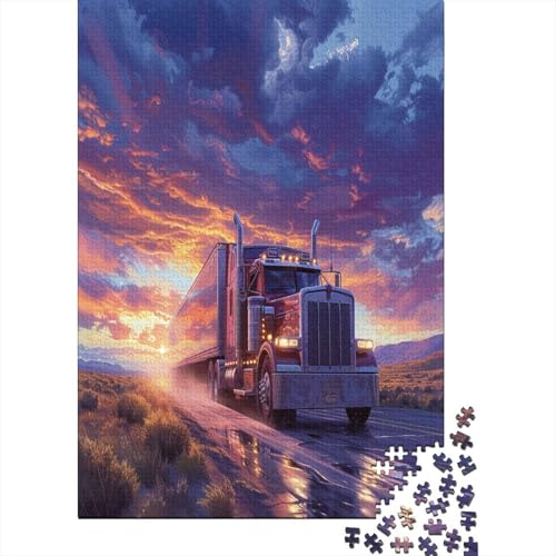 Big Truck Puzzle 1000 Teile,Puzzlespiel Für Erwachsene,Impossible Puzzle,Puzzle Geschicklichkeitsspiel Für Die Ganze Familie, Geschenke Für Männer/Frauen Erwachsenen Puzzel 1000pcs (75x50cm) von BIZLCHSYU