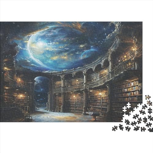 Bücherregal Puzzle 1000 Teile Puzzle Für Erwachsene Und Kinder Ab 14 Jahren Puzzel 1000pcs (75x50cm) von BIZLCHSYU