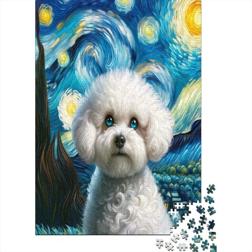 Cute Hund Puzzle 1000 Teile Puzzles Für Erwachsene Lernspiel Herausforderungsspielzeug 1000-teilige Puzzlespiel Für Erwachsene Kinder Puzzel 1000pcs (75x50cm) von BIZLCHSYU