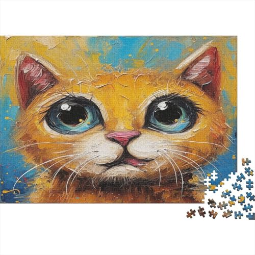 Cute Kat Puzzle 1000 Teile Puzzle Für Erwachsene Und Kinder Ab 14 Jahren Puzzel 1000pcs (75x50cm) von BIZLCHSYU