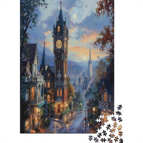 Der Big Ben in London Puzzle 1000 Teile,für Erwachsene, Impossible Puzzle,farbenfrohes Legespiel,Geschicklichkeitsspiel Für Die Ganze Familie,Erwachsenenpuzzle Puzzel 1000pcs (75x50cm) von BIZLCHSYU