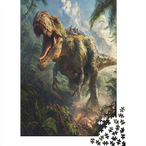 Dinosaurier Puzzle 1000 Teile,Puzzle Für Erwachsene, Impossible Puzzle,Puzzle Farbenfrohes Legespiel,GesKükenlichkeitsspiel Für Die Ganze Familie Puzzel 1000pcs (75x50cm) von BIZLCHSYU