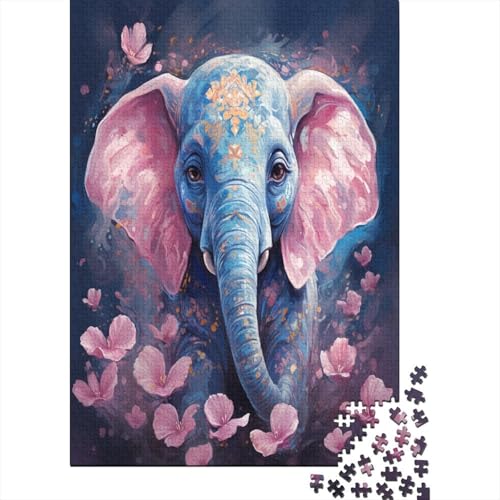 Elefant Puzzle 1000 Teile Puzzle Für Erwachsene Und Kinder Ab 14 Jahren,Puzzlespiel Erwachsenen Puzzlespiel Puzzel 1000pcs (75x50cm) von BIZLCHSYU