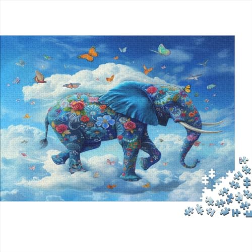 Elefant Puzzle 1000 Teile Puzzles Für Erwachsene Klassische Puzzles 1000 Teile Erwachsene Puzzlespiel Erwachsene 1000 Teile Erwachsenen Puzzlespiel Puzzel 1000pcs (75x50cm) von BIZLCHSYU