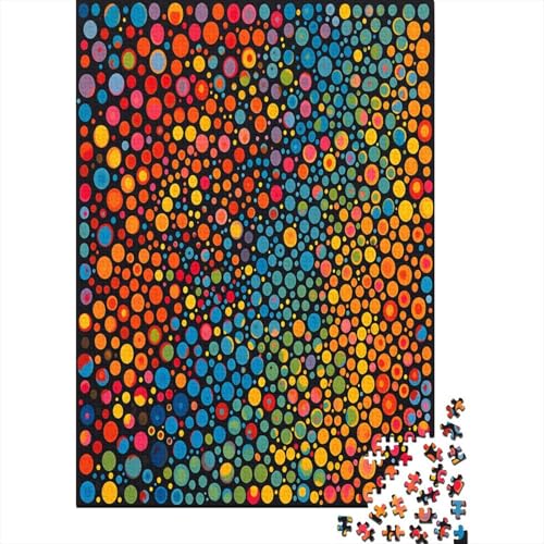 Farbige Partikel 1000 Stück Puzzles Für Erwachsene Teenager Stress Abbauen Familien-Puzzlespiel 1000-teiliges Puzzle Kinder Lernspiel Spielzeug Geschenk Puzzel 1000pcs (75x50cm) von BIZLCHSYU