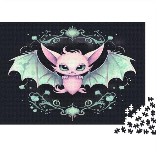 Fledermaus Puzzle 1000 Teile Erwachsene Puzzles Für Erwachsene Klassische Puzzles 1000 Teile Erwachsene Puzzlespiel Schwer Pädagogisches Spielzeug Erwachsene Kinder Puzzel 1000pcs (75x50cm) von BIZLCHSYU