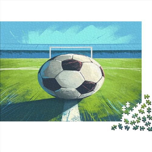 Fußball 1000 Teile Puzzle Für Erwachsene, Hochwertige Recycelbare MateriAußerirdische Und Druck Puzzlespiel, Familienspiel, Geschenk Für Liebhaber Oder Freunde Puzzel 1000pcs (75x50cm) von BIZLCHSYU