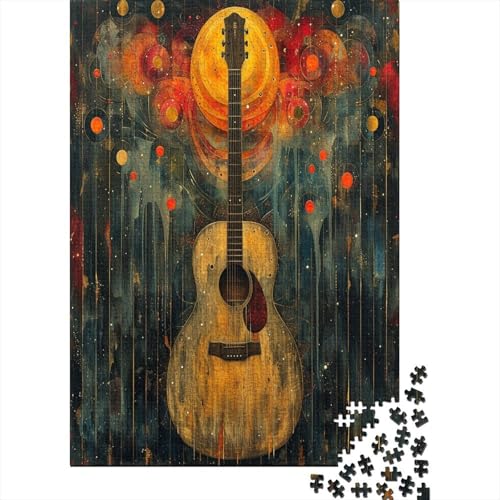 Gitarre Puzzle 1000 Teile Puzzle Für Erwachsene Und Kinder Ab 14 Jahren Puzzel 1000pcs (75x50cm) von BIZLCHSYU