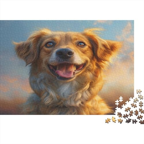 Golden Retriever Puzzle 1000 Teile,Puzzle Für Erwachsene, Impossible Puzzle, Geschicklichkeitsspiel Für Die Ganze Familie,Puzzle Farbenfrohes,Puzzle-Geschenk,Raumdekoration Puzzel 1000pcs (75x50cm) von BIZLCHSYU