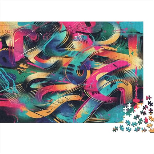 Graffiti Puzzle 1000 Teile - Puzzle Für Erwachsene, Puzzle, Puzzlespiel Erwachsenen Puzzlespiel Puzzel 1000pcs (75x50cm) von BIZLCHSYU